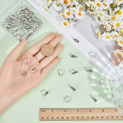 80Pcs Alloy Snap on Bails FIND-SC0023-85-1