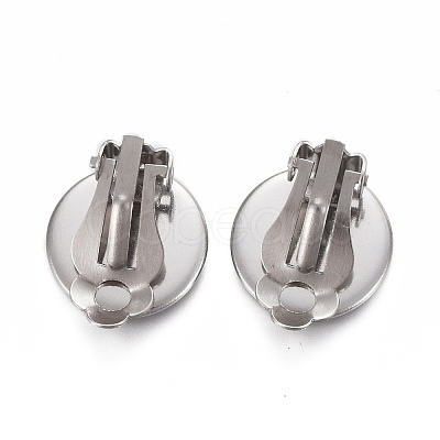 Tarnish Resistant 304 Stainless Steel Clip-on Earring Setting STAS-P249-23B-P-1