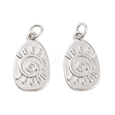 Rack Plating Brass Pendants KK-C056-06P-1
