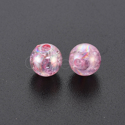 Transparent Crackle Acrylic Beads MACR-S373-66-L04-1