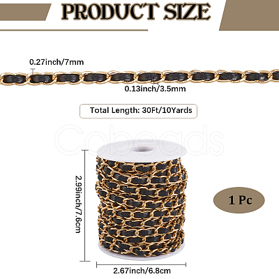 CutHollow 10Yards Oxidation Aluminum Rope Chains CHA-CL0001-01B-02-1