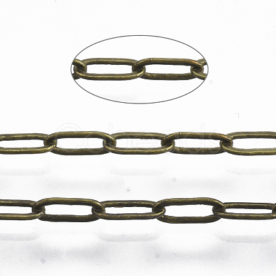 Brass Paperclip Chains CHC-S008-001D-AB-1