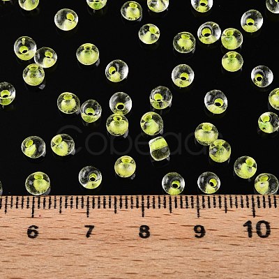 6/0 Inside Colours Transparent Glass Seed Beads X1-SEED-T007-07C-1
