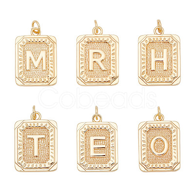 ARRICRAFT 6Pcs 6 Style Brass Pendants KK-AR0003-66-1