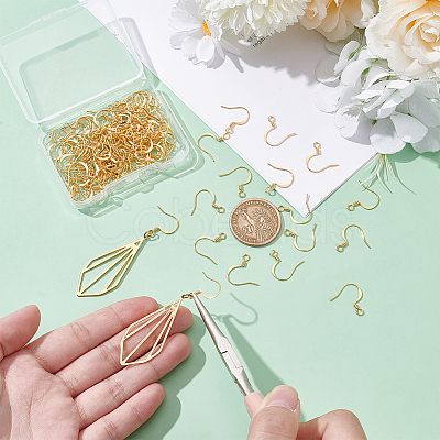 120Pcs Brass Earring Hooks KK-UN0004-54-1