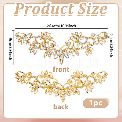 Crystal Rhinestone Cloth Patches DIY-WH0683-62G-1