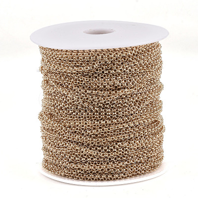 Soldered Brass Coated Iron Rolo Chains CH-S125-08B-LG-1