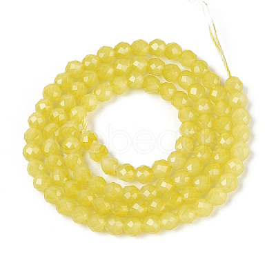 Imitation Jade Glass Beads Strands GLAA-T028-4mm-11J-1
