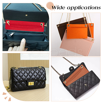 5Pcs 5 Colors Wool Felt Purse Organizer Insert FIND-WR0007-40A-1