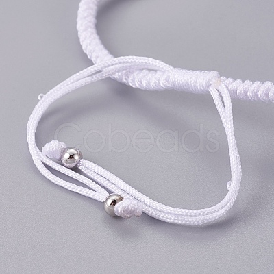 Nylon Cord Braided Bead Bracelets Making BJEW-F360-FP19-1