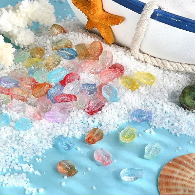 100Pcs Transparent Glass Beads GLAA-CJ0001-81-1