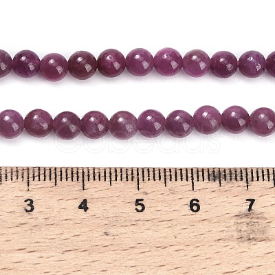 Natural Ruby Beads Strands G-L631-A01-5mm-AA-1