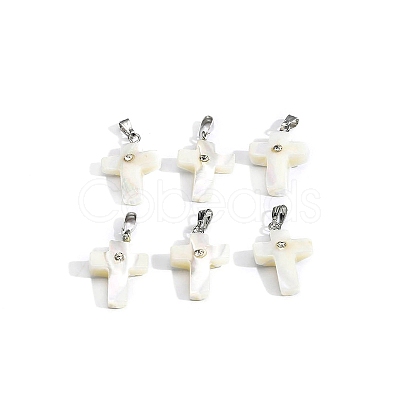 Natural White Shell Pendants LS-PW-WG99836-01-1