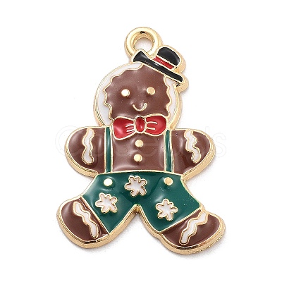 Christmas Theme Alloy Enamel Pendants ENAM-D060-04D-1