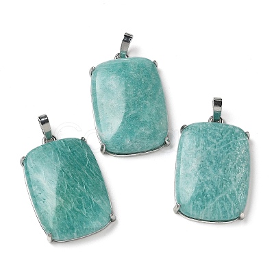 Natural Amazonite Pendants G-Z070-01P-02-1