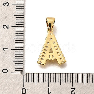 Rack Plating Brass Micro Pave Cubic Zirconia Pendants KK-L226-100G-A-1