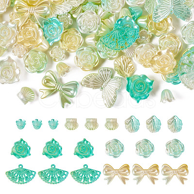 100G Opaque Acrylic Beads OACR-TA0002-93E-1