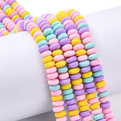 Handmade Polymer Clay Beads Strands CLAY-N008-008M-1