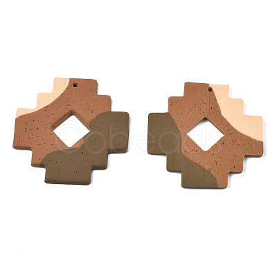 Handmade Polymer Clay Pendants CLAY-N010-039-A02-1