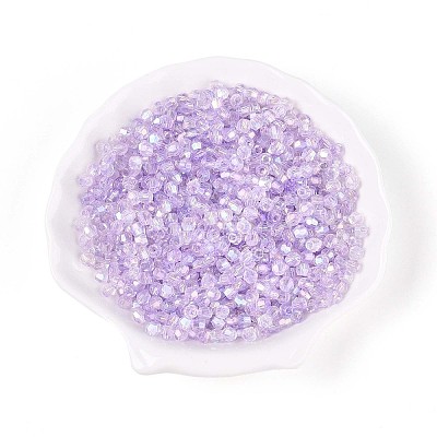 Transparent Spray Painted Glass Beads EGLA-N018-4mm-02-1