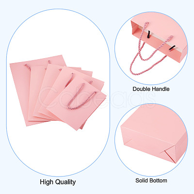 10Pcs 5 Sizes Kraft Paper Gift Shopping Bags Set ABAG-TA0002-23B-1