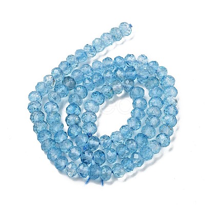 Natural Blue Topaz Beads Strands G-B088-D05-03-1
