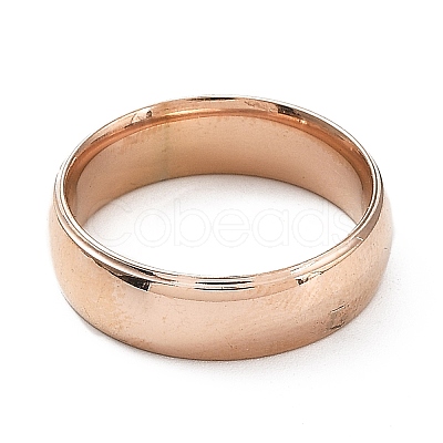 Ion Plating(IP) 304 Stainless Steel Flat Plain Band Rings STAS-I160-A-15mm-RG-1