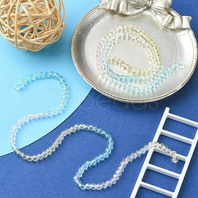 Transparent Glass Beads Strands GLAA-YW0001-59A-1