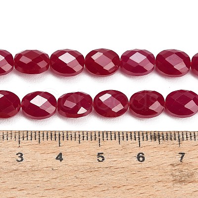 Lab Grown Red Corundum Beads Strands GG-CBAC488-01D-1