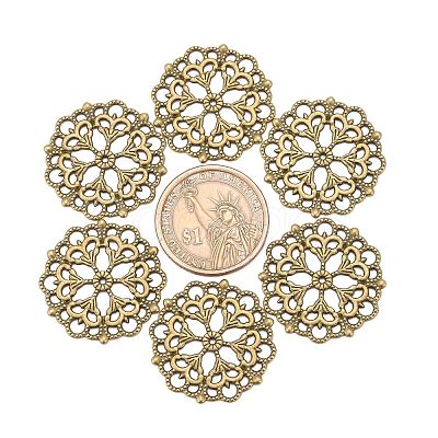 Tibetan Style Filigree Joiners Links LS-TIBE-A11623-AB-FF-1
