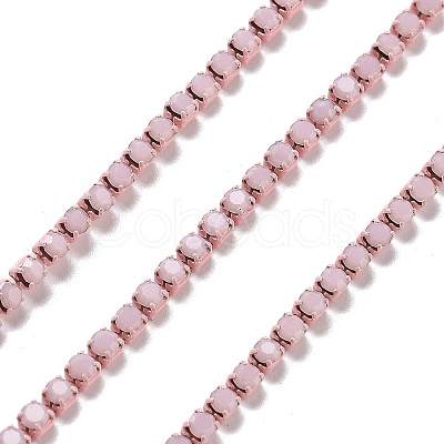 Iron Rhinestone Glass Cup Chain CH-U001-01B-1