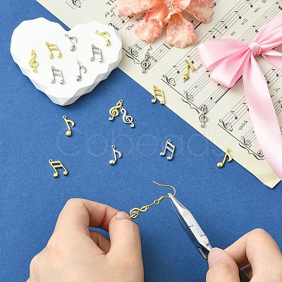 18Pcs 6 Styles Brass Charms KK-CJ0004-33-1