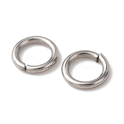 Tarnish Resistant 304 Stainless Steel Open Jump Rings STAS-Q186-02-5x0.8mm-1