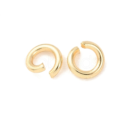 Brass Open Jump Rings KK-G604-08G-01-1