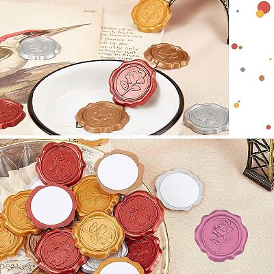 100pcs Adhesive Wax Seal Stickers DIY-CP0009-71E-1