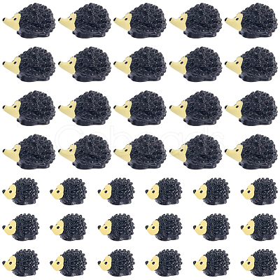 40Pcs 2 Styles Resin Hedgehog Display Decoration DJEW-SP0001-42-1