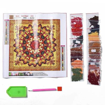 DIY 5D Diamond Painting Mandala Flower Full Drill Kits DIY-F123-05-1