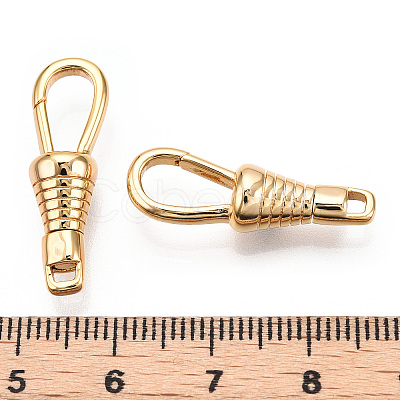 Brass Lobster Claw Clasps X-KK-N254-21G-1