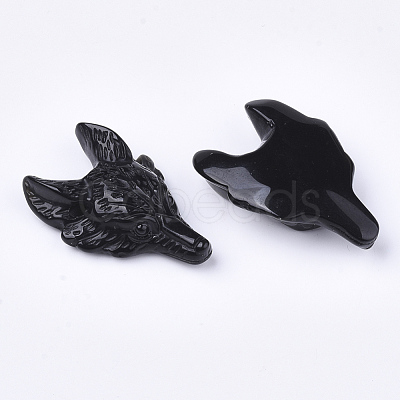 Synthetic Black Stone Pendants G-S336-69-01-1-1