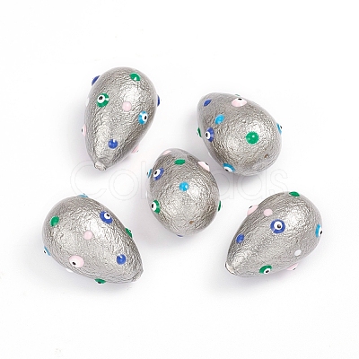 Paint Sprayed Shell Pearl Beads BSHE-I010-09-1