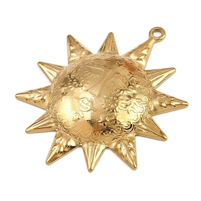 304 Stainless Steel Pendants X-STAS-L295-01G-02-1