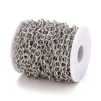 Tarnish Resistant 304 Stainless Steel Rolo Chains CHS-F011-08F-P-1