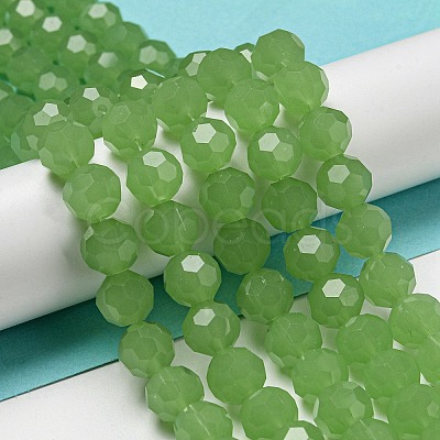 Imitation Jade Glass Beads Stands EGLA-A035-J10mm-D01-1