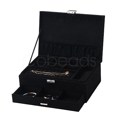 Velvet & Wood Jewelry Boxes VBOX-I001-04A-1