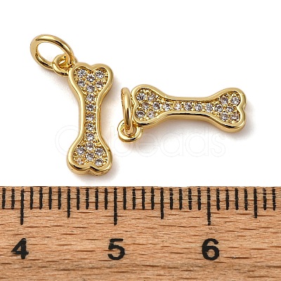 Brass Micro Pave Cubic Zirconia Pendants KK-P308-59G-1