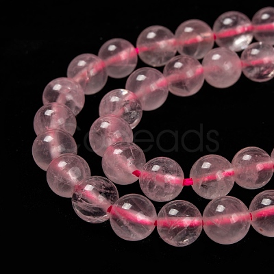 Natural Rose Quartz Beads Strands X-G-C076-8mm-3-1