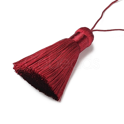 Polyester Tassel Big Pendants HJEW-K030-A-03-1