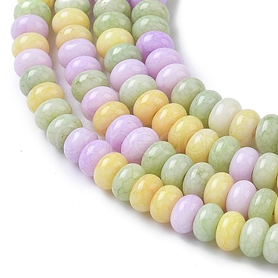 Ombre Effect Dyed Glass Beads Strands GLAA-C043-01E-1