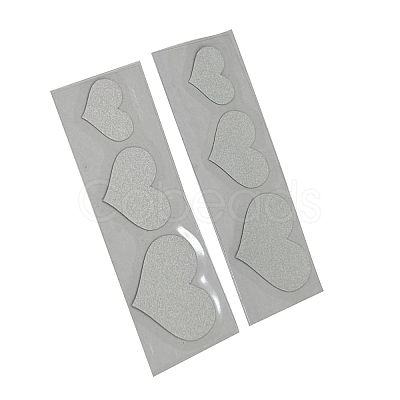 6Pcs 3 Styles Heart PET Waterproof Car Stickers DIY-WH0349-229C-1