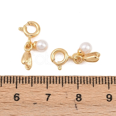 Brass Ice Pick Pinch Bails KK-H533-05G-1